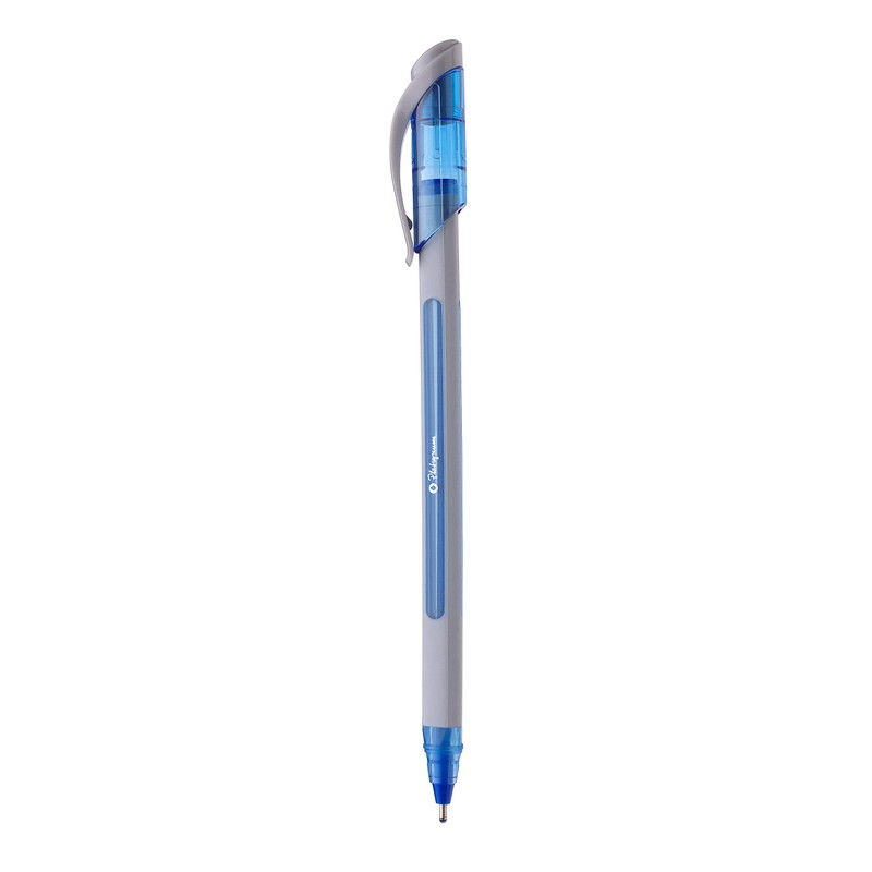 Platignum S-Tixx Blue Ballpoint Pen [Pack of 12] Soft Grip
