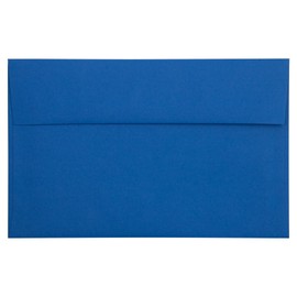 JAM PAPER A10 Premium Invitation Envelopes - 152.4 x 241.3 mm (6" x 9 1/2") - Presidential Blue - 50/Pack