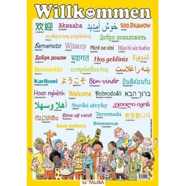 Multilinguales LernPOSTER "Willkommen": (in 35 Sprachen)
