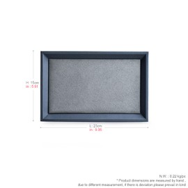 Oirlv Premium Leather Flat Jewellery Tray, Jewellery Display Organiser Tray, Organiser Tray for Bedside Table or Chest of Drawers (Medium)