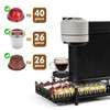 RECAPS Crystal Tempered Glass Coffee Pod Drawer Organizer Compatible with