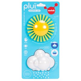 Fat Brain Toys Plui Weather Set by MOLUK - Open-Ended Bath Toys for Kids Ages 3+