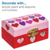 Baker Ross ET127 Mini Wooden Jewellery Box Treasure Chests, Creative