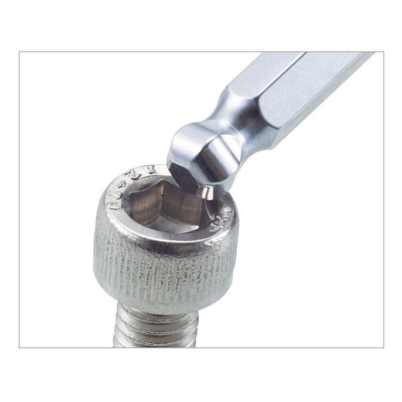 Hozan W-113-2 Ball Point Wrench, Allen Key Allen Key Below