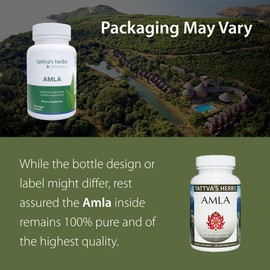 Tattva's Herbs Superfruit Amla Supplement, Vitamin C Supplement, Amla Powder Capsules, Amla Oil Capsules, Antioxidant Support, Gooseberry Supplement, 240 Count (2 Pack), 25 Years of Premium Service