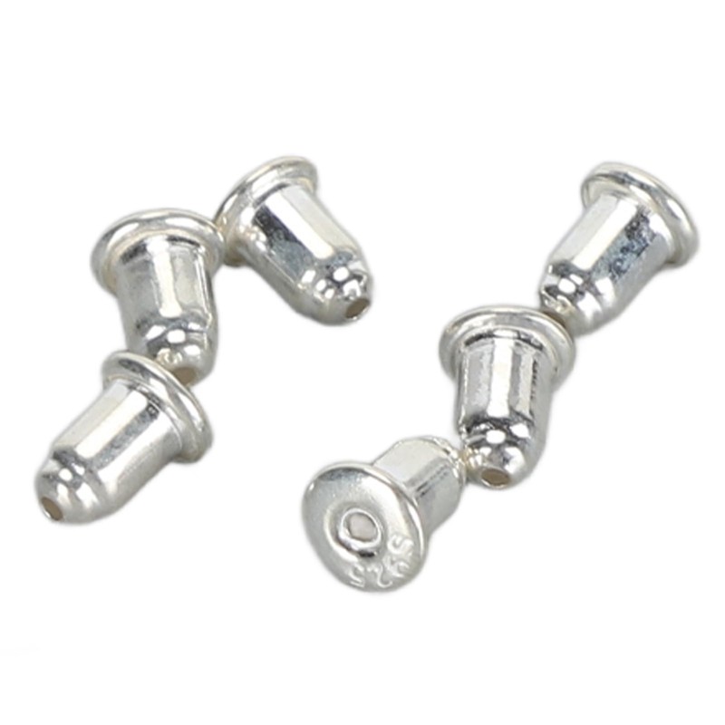 Replacement 925 Silver Earring Backs, Secure Clasp Stud Earrings, Hypoallergenic,