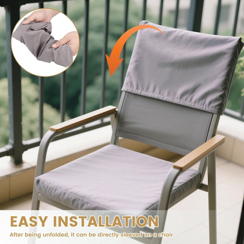 4Pcs Dining Chair Back Covers Elastic Polyester Chair Back Protective