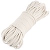 JOIKIT 1/4 Inch 164 Feet White Natural Cotton Rope, 6mm