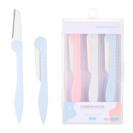 HonGien 3 Pieces Foldable Eyebrow Shaper Women's Face Razor Eyebrow Shaper for Face Body Eyebrows Women Men Eyebrow Trimmer Razor
