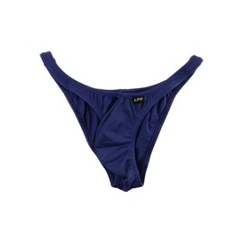 La Paume 818033 Men's Bikini Panties, MFS Fabric, Low Rise, Full Seam, Full Back Bikini, Available in Sizes, navy, M
