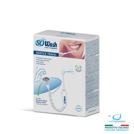 Water Flosser SOWASH Travel, Faucet Oral Irrigator Dental Water Floss, It Connects Directly to The Faucet, Non-Electric Dental Irrigator, with Vortice Tip + Travel Adapter, Italian Product