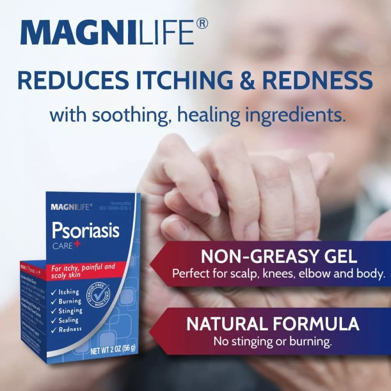 MagniLife Psoriasis Care Gel Natural Relief for Itchy Scaly Skin