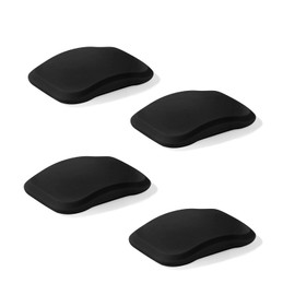 Sifemp Magnetic Holder Case, 2 Pack Silicone Protective Cover with Hidden Magnet Mount, 4 Iron Sheets for Car, Bike, Luggage (Black 4pack)