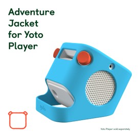 YOTO Player Protective Adventure Jacket - Silicone Carry Case Protects Your Childs Player from Small Bumps and Wear and Tear - Rain Cloud