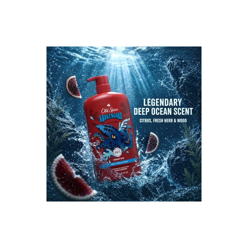 Old Spice Body Wash Krakengard 30 Fl Oz (Pack of