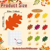 Geyee 108 Pcs Fall Leaf Cutouts for Bulletin Board Classroom