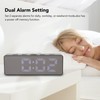 LED Digital Alarm Clock Time Date Temperature Display Stylish Look