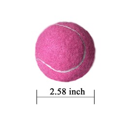Tennis Balls, HiBallBall 15 Pack Practice Tennis Balls for Beginner, Pet Dog Playing Balls with Reusable Mesh Bag(Pink)