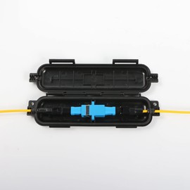 PNGKNYOCN Optical Fiber Waterproof Box FTTH Drop Cable Protection Box for Indoor and Outdoor Fiber Connection Protection（2-Pack）