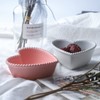 Heart Shaped Ceramic Bowl for Fruit Salad and Dessert -