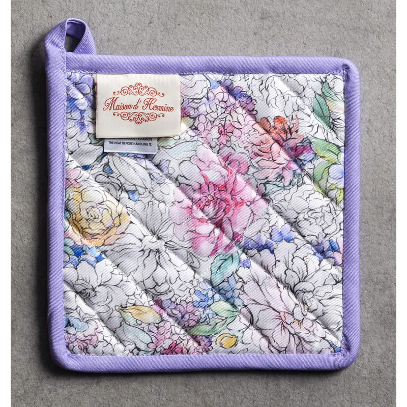 Maison d' Hermine Oven Mitt + Pot Holder 100% Cotton
