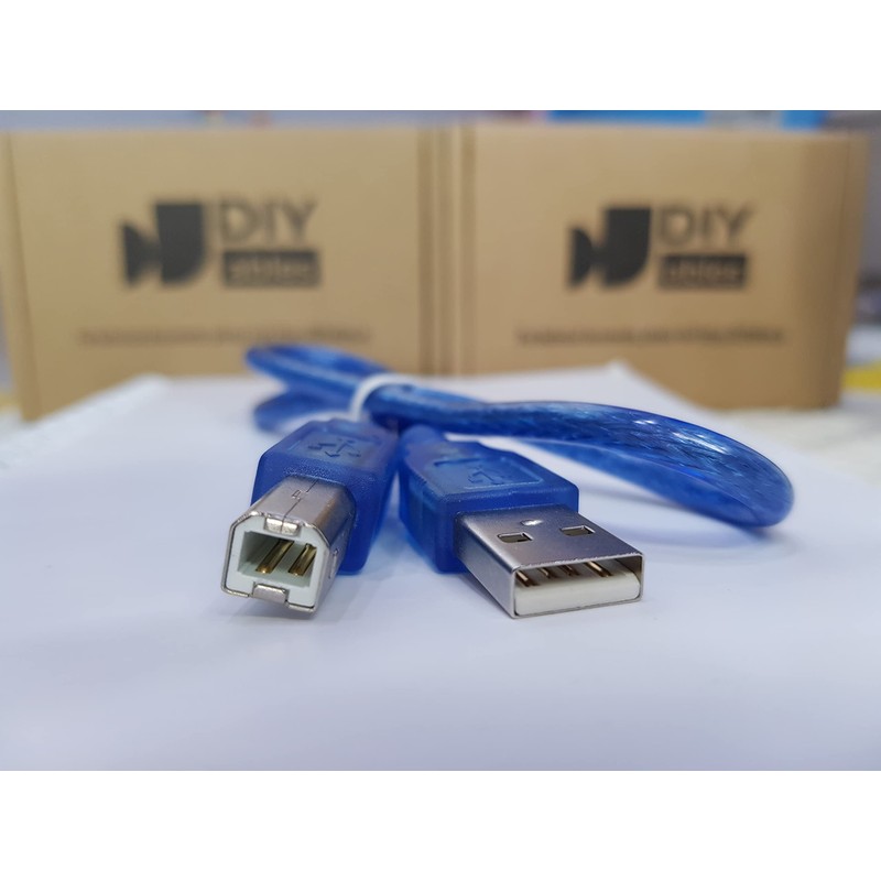 DIYables USB Cable for Arduino Uno Mega, USB 2.0 Cable