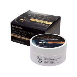 Farm Stay 팜스테이 흑진주 & 골드 하이드로겔 아이패치 90g (60매) Palmtree Black Pearl & Gold Hydrogel Eye Patch 90g (60 sheets)