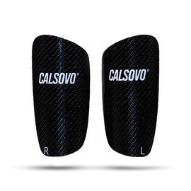 CALSOVO - Shin Guards - Carbon Fiber - Lightweight - Soccer (Small)