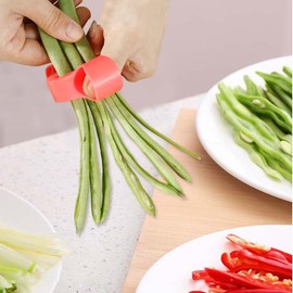 Multifunction Bean Slicer, Green Bean Frencher Tool, Stainless Steel Shredder Stringer Kitchen Tool Beans Shredder String Cutter Food-Grade for Flat Beans Long Beans
