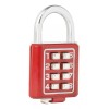 Lock Candado Digital Corto 40 Mm Rojo C27r40 Lock