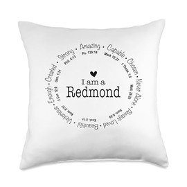 Redmond Family Name - Mom Name Mothers Day Throw Pillow