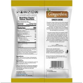MarcoPolo Gingerbons Ginger Chews - Honey Lemon Flavor
