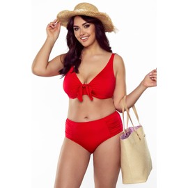 Vivisence 3202 Underwired Non Padded Bikini Top Smooth Made in EU, Red,34E