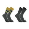 Carhartt Men's Midweight Synthetic-Wool Blend Mountain Crew Sock 2 Pack,