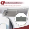 Motoforti Car Sunglasses Case with Magnetic Universal Sun Visor Sunglasses