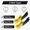 CarBole 2 PACK 6FTx2" Nylon Lifting Sling Flat Loop Tow