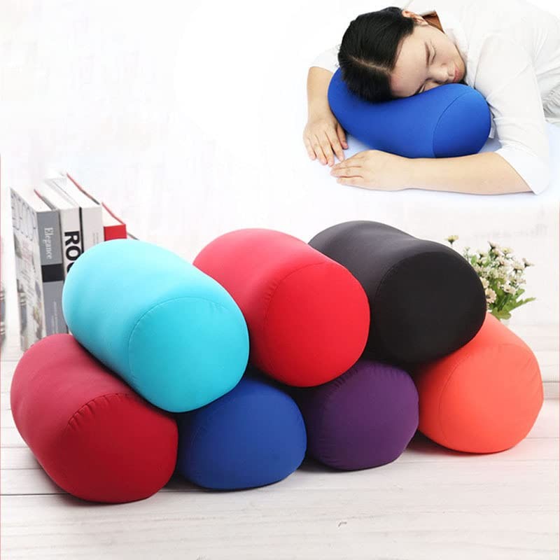 Tyenaza Microbead Pillow Pillows for Sleeping Neck Roll, Travel Home