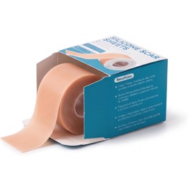 Parches de Silicona para Cicatrices en Rollo, Cinta de Silicona de Grado Médico de 4cm x 1.5m, Tratamiento Eficaz para Cesáreas, Cirugías, Quemaduras y Queloides, Lavable y Reutilizable