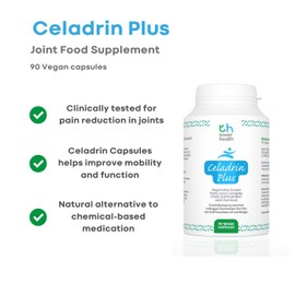 Celadrin Capsules 1500mg - Celadrin Plus for Muscle and Joint Pain | Prevents Further Tissue & Joint Damage | Potent Anti Inflammatory Supplement | 90 Vegan Friendly Capsules