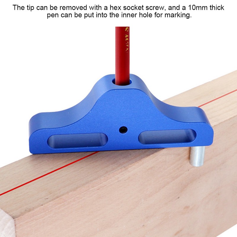 Aluminum Alloy Woodworking Center Scriber Center Line Marking Tool Woodworking