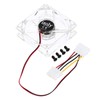 MECCANIXITY Clear Computer Case Fan 1800RPM 80mm 4 Pin White