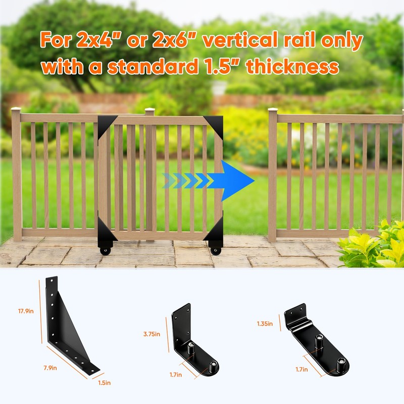 Sliding Gate Kit - Heavy Duty Rolling Gate Hardware Kit