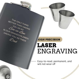 Son in Law Gifts, Fathers Day for Son in Law, Gifts for Son in Law, Son in Law Birthday Gifts, Christmas Gifts for Son in Law, Father's Gift for Son in Law, Having You Son-in-Law Dad Flask