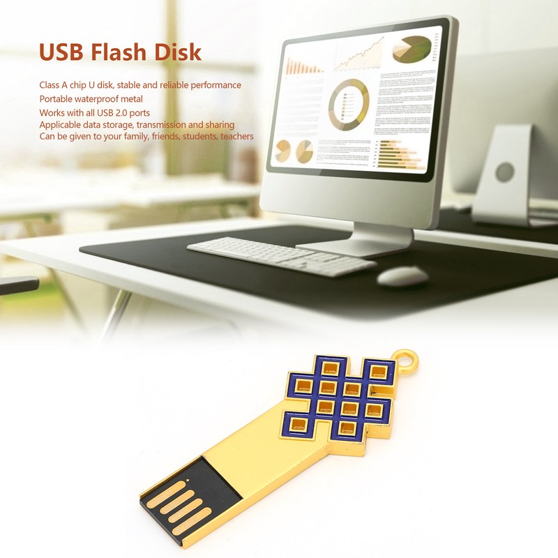 USB Flash Disk Portable Waterproof Metal 2.0 Drive Storage Memory