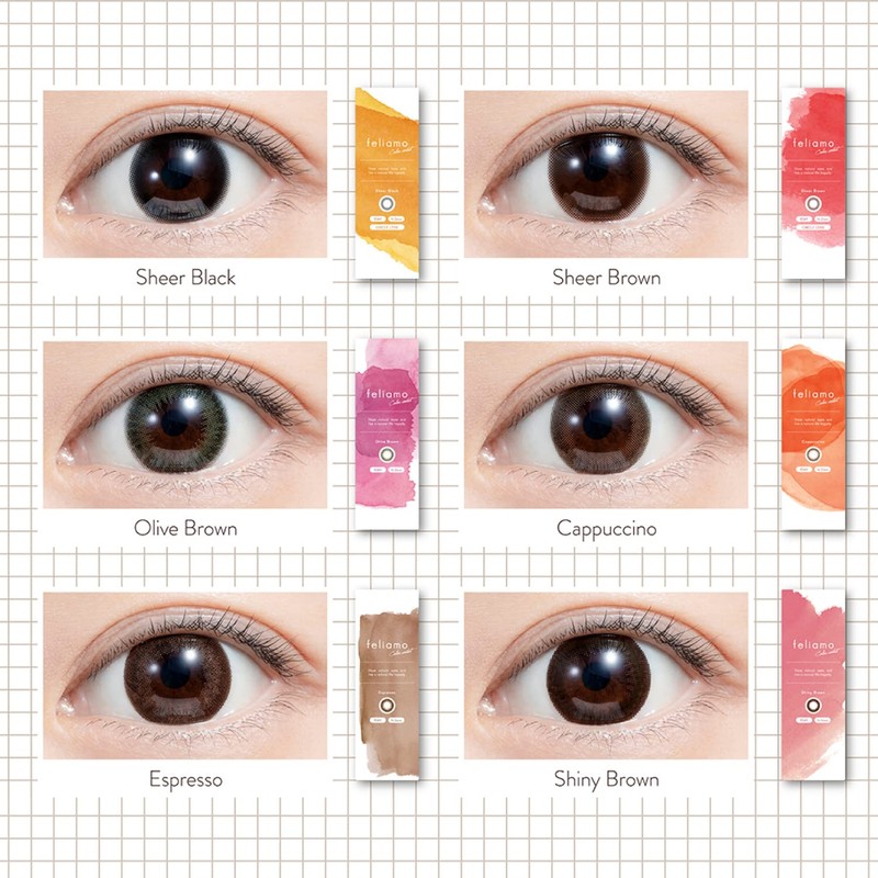 カラコン feliamo フェリアモ 白石麻衣 ワンデー 10枚入り チェスナット（度あり）[-1.50]
