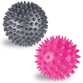 Set of 2 massage balls, nub balls in various sizes, ball with nubs, for back, legs, feet and hands, muscle massage