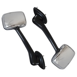 QSC Truck Chrome Hood Mirror Set (L & R) for Freightliner Cascadia 08-16