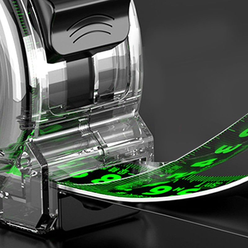 Thick Retractable Stainless Steel Woodworking Tape Measure - Includes Clear