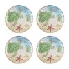Gourmet Art 4-Piece Sealife Turtle Heavyweight and Durable Melamine 6