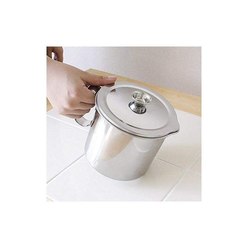 Made in Japan, Double Pan, All Stainless Steel Oil Pot